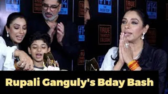 Rupali Ganguly celebrates her Birthday with Family On A Set Of Anupama Serial With Entire Teamy
