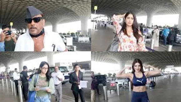 Janhvi Kapoor's Floral Dress, Jackie Shroff's Chit-Chat With Paps, Sherlyn Chopra Shows Biceps In Public At Airport