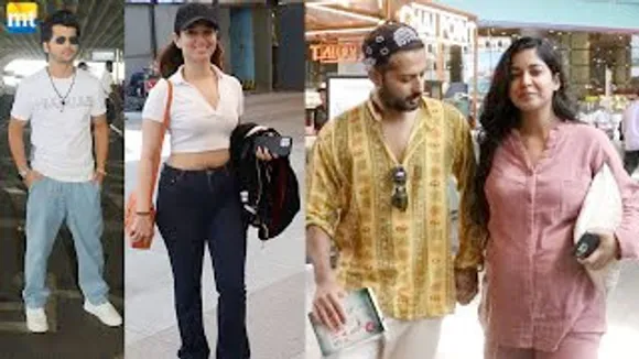 PREGNANT Ishita Dutta with Vatsal Seth, KKBKKJ sabko Pasand Aa Rahi Hai-Siddharth Nigam, Tamannaah Bhatia At Airport