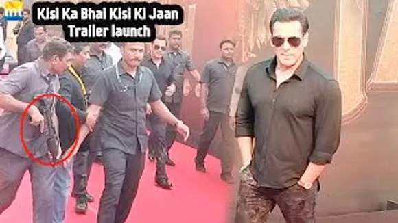 Salman Khan with FULL LOADED Gunmen at Kisi Ka Bhai Kisi Ki Jaan Grand Trailer Launch