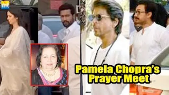 Aamir Khan, Shah Rukh Khan, Katrina Kaif, Vicky Kaushal, Urvashi Rautela And Others Arrive For Pamela Chopra's Prayer Meet