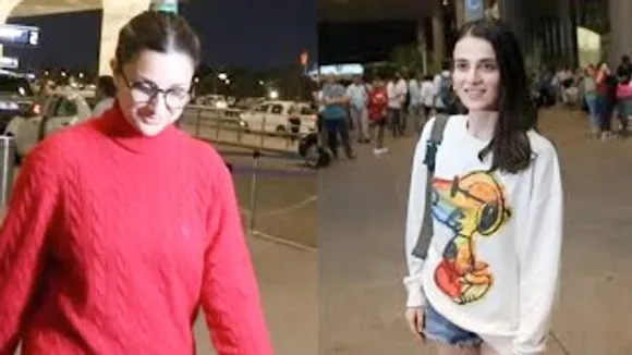 Parineeti Chopra seen ALONE after Marriage Confirmed with Raghav Chadha, Radhika Madan in Denim At Airport