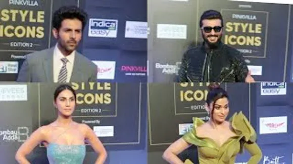 Handsome Kartik Aaryan, Arjun Kapoor, Gorgeous Shamita Shetty & Vaani Kapoor at Pinkvilla Style Icons Awards