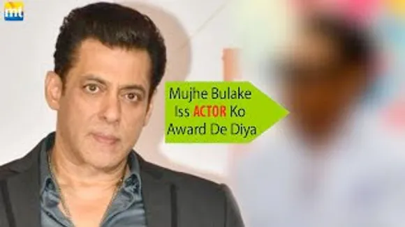 Salman Khan Was 'Promised' Best Actor Award But THIS Star Won the Award - To Know Name Watch Video