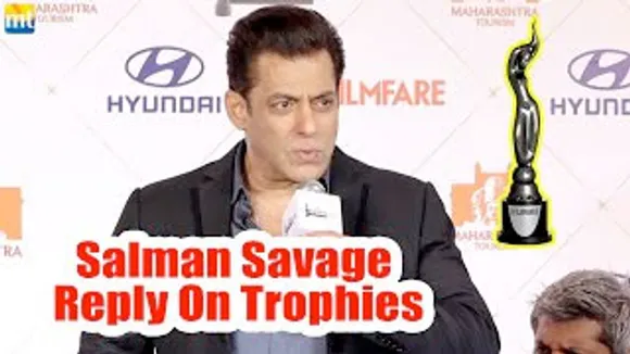 Award Trophies Ghar ka Door kholne ko use karta hu - Savage Salman Khan At Filmfare 2023 PC