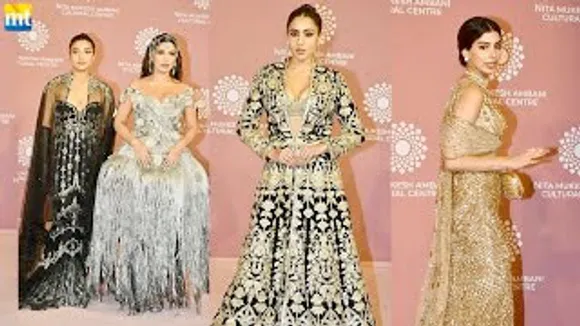 Sara Ali Khan, Khushi Kapoor, Bhumi Pednekar with Sis Samiksha at Day 2 Of NMACC launch