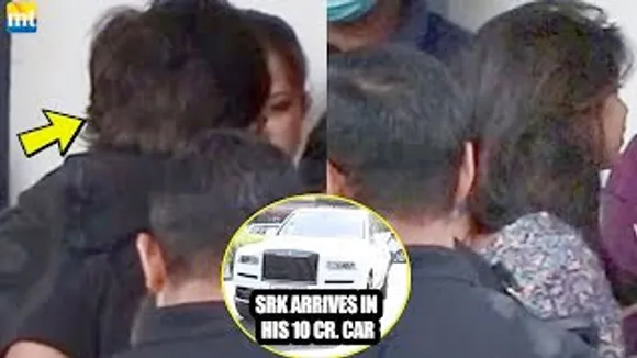 Shah Rukh Khan arrives in his New 10 CRORE Rolls-Royce with Suhana Khan leaving for KKR's Match