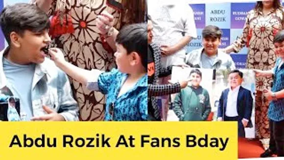 Abdu Rozik comes from Dubai to Fulfill His 13 Year Old Fans Wish By Cutting A Cake Given By Him!