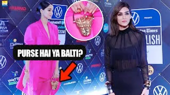 Nice BALTI! Paps Make Fun of Ananya Panday's Purse, Kriti Sanon and Raveena Tandon At HT India's Most Stylish Awards 2023