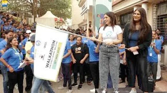 Bhumi Pednekar filling the pots to Feed animal at TACO event this morning
