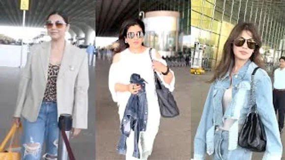 Raveena Tandon, Gauri Khan, Rhea Chakraborty, Sonu Sonu & Gautam Gulati Leave For MTV Roadies Shoot