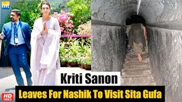 SITA Aka Kriti Sanon Leaves For Nashik to seek divine blessings at Sita Gufa Mandir In Panchvati