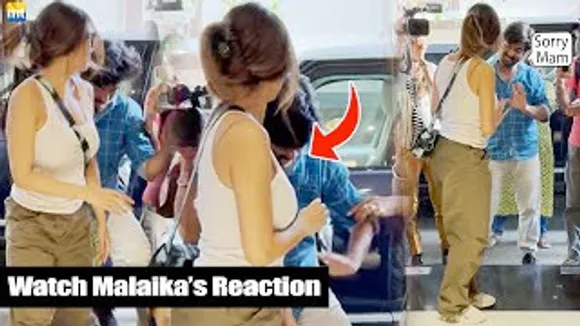 AN AWKWARD Moment for Malaika Arora as she feels PUSHED by a Cameraman from behind