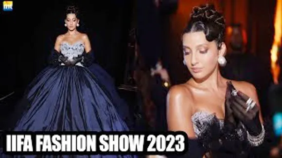 IIFA Fashion Show 2023 : Nora Fatehi turns Showstopper for Manish Malhotra for the first time