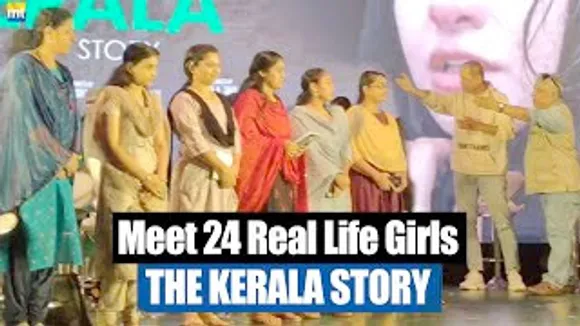 MEET all the 24 Real Life Girls whose life is shown in 'The Kerala Story' as they come in front of me At The Press Meet