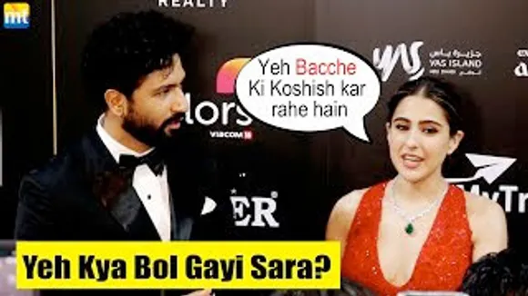 Yeh bacche ki koshish kar rahe hai - Sara Ali Khan & Vicky Kaushal At IIFA 2023
