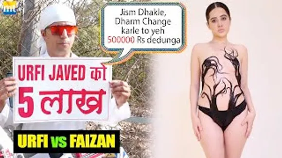 5 Lacks Prize to Urfi Javed for changing her religion from Islam by Faizan Ansari