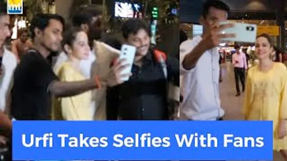 Urfi Javed shows her HUMBLE Side 'RUK RUKAR Sabko Selfie Di' looks Mango in Yellow Dress