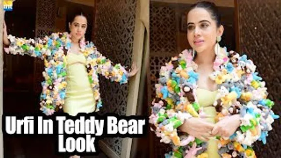 'Garmi Ho Ya Sardi Fashion Toh Fashion Hai' - Urfi Javed in Teddy Bear Jacket look
