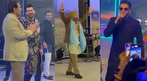 Karan Deol-Drishya Aacharya Sangeet Ceremony : Dharmendra, Sunny Deol & Ranveer Singh Perform On Hit Songs —