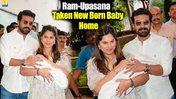 Newly Born Baby Is Taken Home By Parents Ram Charan & Upasana Konidela