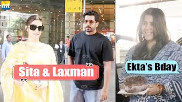 Kriti Sanon & Sunny Singh return from Adipurush Final Trailer, Ekta Kapoor Celebrates Her Birthday At Airport
