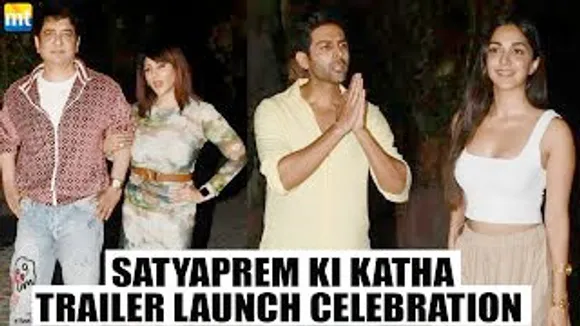 Satyaprem Ki Katha Trailer Launch Celebration With Kartik Aaryan, Kiara Advani, Sajid Nadiadwala And Others