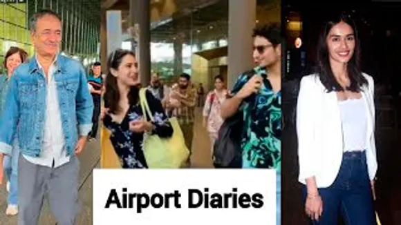 Sara Ali Khan-Ibrahim Ali Khan Return From Vacation, Rajkumar Hirani, Manushi Chillar, Sonu Sood And Others Spotted At Airport