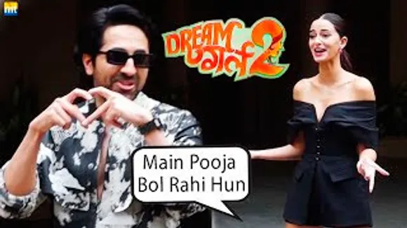 Paps TEASE Ayushmann Khurrana call POOJA, Ananya Panday slays in Black During Dream Girl 2 Promotion