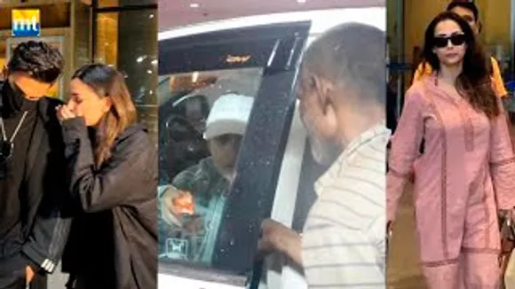 Ranveer Singh-Alia Bhatt Return from Dhindhora Baje Re Launch, Sara Ali Khan gives Biscuit to poor man, Malaika Arora in Ethnic Look, Palak Muchhal Leaves For London