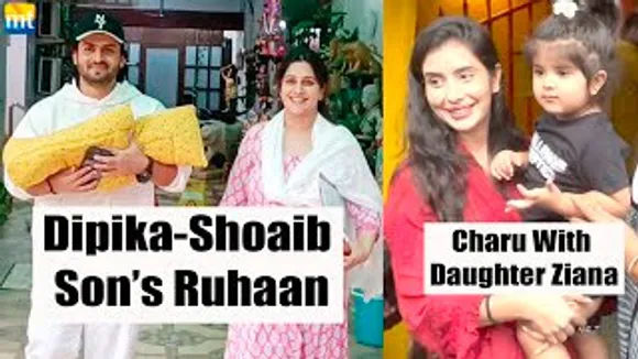 Dipika Kakar-Shoaib Ibrahim with Son Ruhaan At Hospital, Charu Asopa With daughter & Mother Visit A Temple