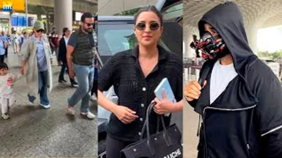 Parineeti Chopra Returns From Delhi, Mask Man Raj Kundra, Saif Ali Khan-Kareena Kapoor Return From Vacations With Kids, Aditya Roy Kapur At The Airport