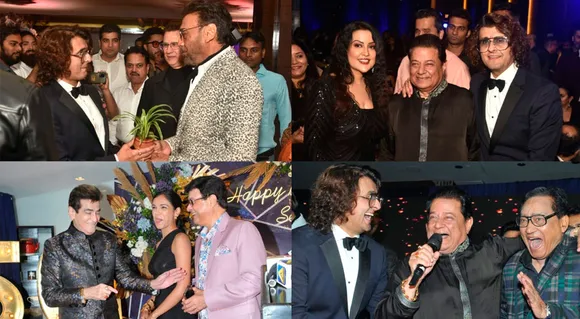 Sonu Nigam's 50th Birthday Party : Jeetendra, Bhushan Kumar, Amruta Fadanavis, Mika Singh, Jackie Shroff, Anup Jalota & Others —