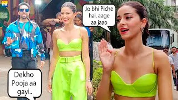 Paps TEASES Ayushmann Khurrana by calling 'POOJA', Ananya Panday says 'Aap Piche Nahi, Aage Aa Jaao During Dream Girl 2 Promotion