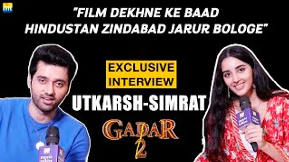 EXCLUSIVE INTERVIEW : Sunny Paji Pump leke Hume hi na maare - Utkarsh Sharma & Simrat Kaur On Gadar 2