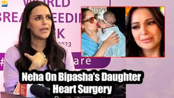 Neha Dhupia EMOTIONAL Reaction on Bipasha Basu's Daughter Devi 'Two Hole' heart Surgery