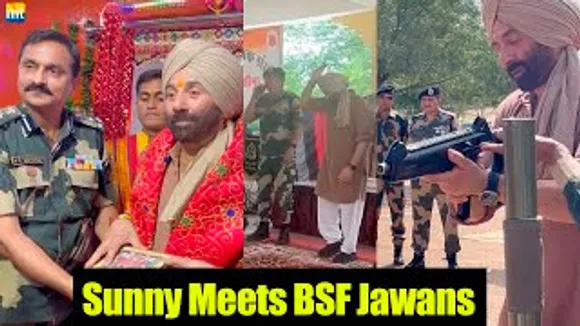 Sunny Deol Meets BSF Jawans, Raised Slogans Of 'Hindustan Zindabad' During Gadar 2 Promotions