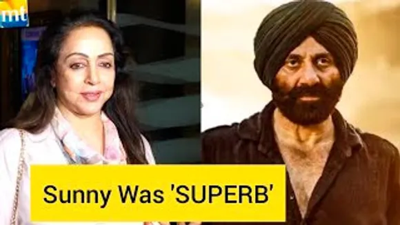 Hema Malini finally watched STEPSON Sunny Deol's Gadar 2 and Praises his Dumdaar performance