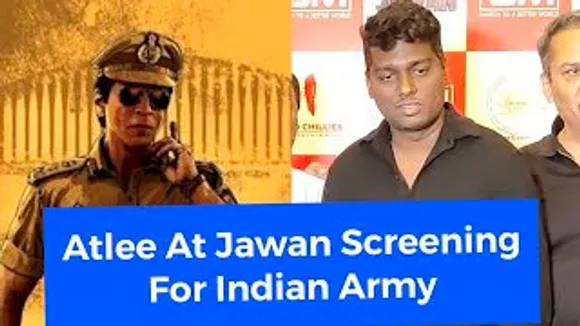 Shah Rukh Khan's 400 Crore Jawan's Director Atlee at Mumbai for Screening Hosted for Indian Army