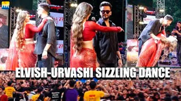 Elvish Yadav & Urvashi Rautela SIZZLING Dance at Hum Toh Deewane Song At Umang 2023