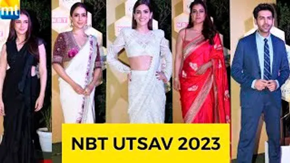 Kriti Sanon, Kajol, Sanya Malhotra, Kartik Aaryan, Varun Dhawan, Vaani Kapoor And Others Celebs At NBT Utsav 2023