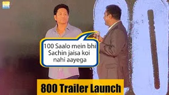 "Agle 100 Saalo me Sachin Tendulkar jaisa koi nahi aayega, Muralitharan Hails Master Blaster At 800 The Movie Trailer Launch