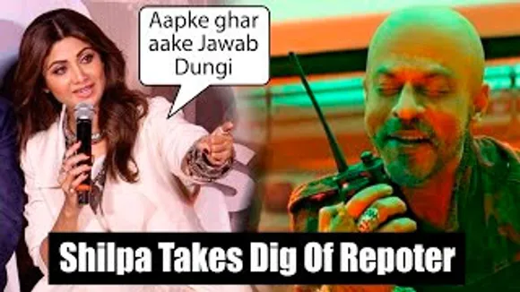 MUST SEE Shilpa Shetty Reacts To Bazigar Co-Star Shah Rukh Khan's Jawan At Sukhee Trailer Launch
