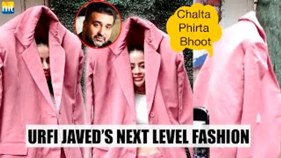 ‘Chalta Phirta भूत’ - Urfi Javed Inspired With Mask Man Raj Kundra