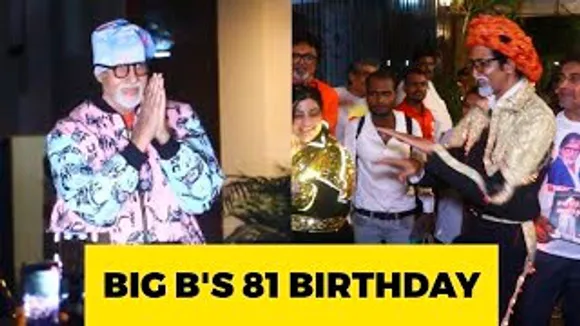 Amitabh Bachchan Celebrates His 81 Birtday With Huge Fans