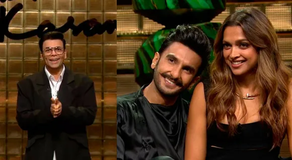 Karan Johar Brings Power Couple Ranveer Singh and Deepika Padukone In The First Episode Of Koffee With Karan 8