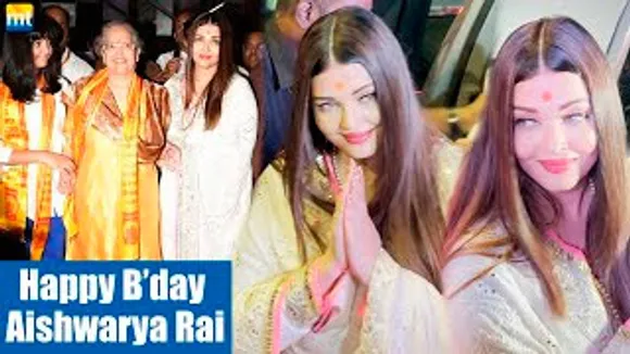 Aishwarya Rai Bachchan Visits Siddhivinayak Temple With Daughter Aaradhya & Mother On Her 50th Birthday