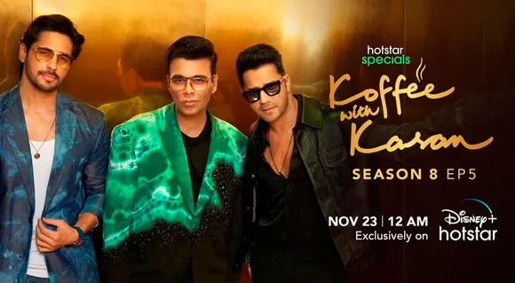 KWK 8 : Karan Johar Introduces Varun Dhawan and Sidharth Malhotra As Ken's Without Their Babies