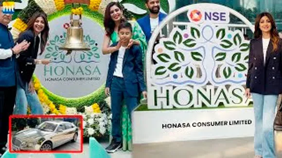 Shilpa Shetty In Bentley Metallic Paint Car For NSE Bell Ring, Starting Her Entrepreneurial Journey