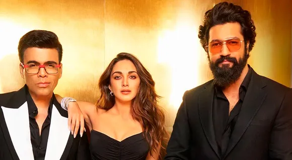Kiara Advani, Vicky Kaushal, and Karan Johar Set Koffee With Karan 8's Couch On Fire